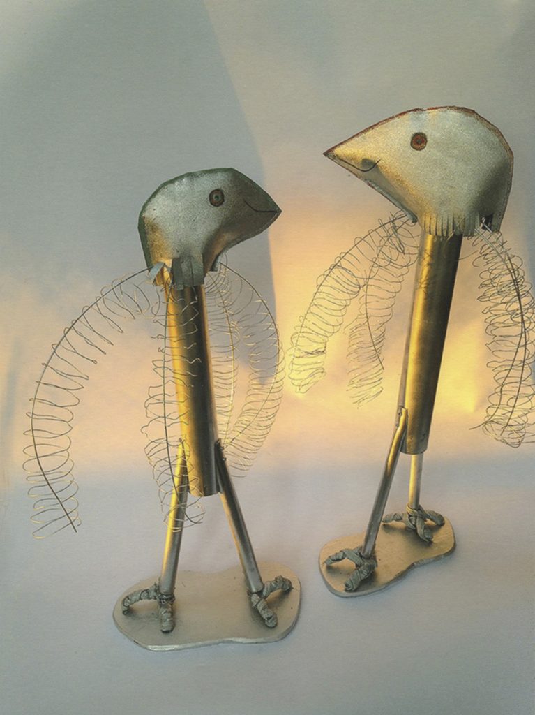 Mary Ann Bowman&nbsp;• <em>Silver Birds</em>&nbsp;• Paper print on foam core&nbsp;• 8″×&nbsp;10″&nbsp;• $35.00