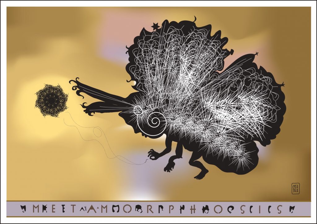 Margy Nelson&nbsp;• <em>Metamorphosis</em>&nbsp;• Digital print&nbsp;• 12″×&nbsp;9″&nbsp;• $40.00