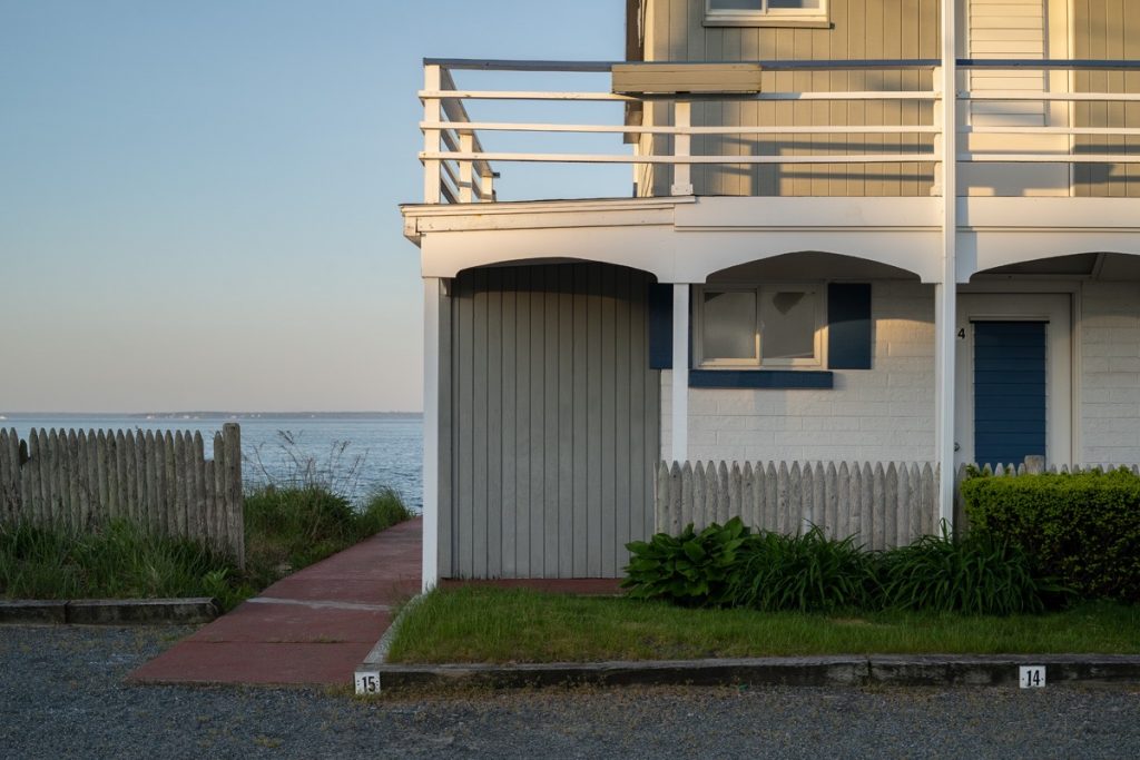 Harry Littell&nbsp;• <em>The Tides Motel, Falmouth</em>&nbsp;• Archival digital print&nbsp;• 28″×&nbsp;21″&nbsp;• $475.00