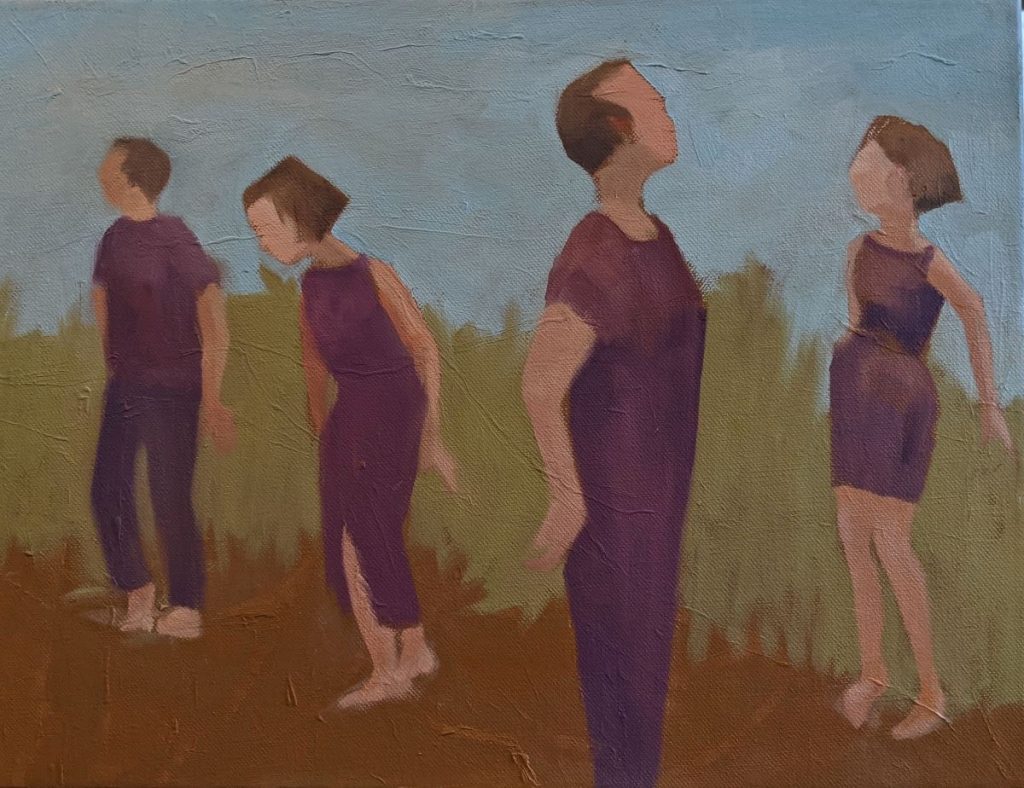 Diana Ozolins&nbsp;• <em>Anxiety</em>&nbsp;• Oil on canvas&nbsp;• 16″×&nbsp;12″&nbsp;• $350.00
