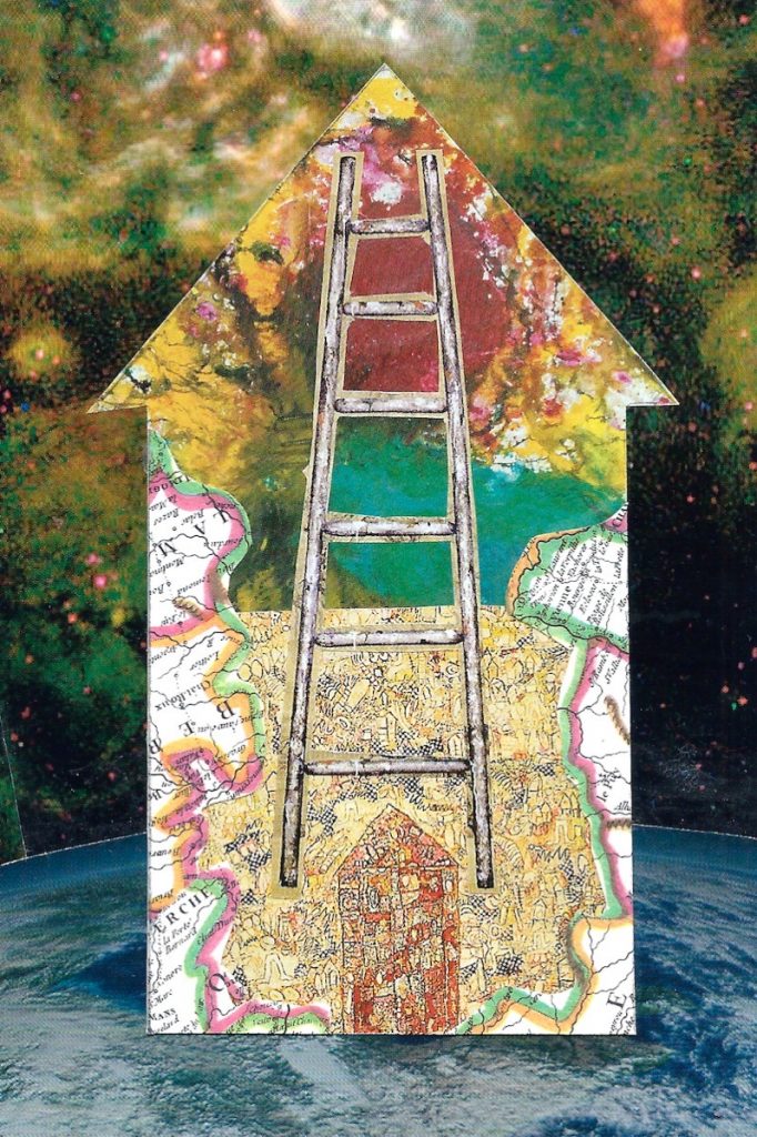 Patricia Brown&nbsp;• <em>Climb, House Home Series #13</em>&nbsp;• Metal print&nbsp;• 18″×&nbsp;24″&nbsp;• $149.00