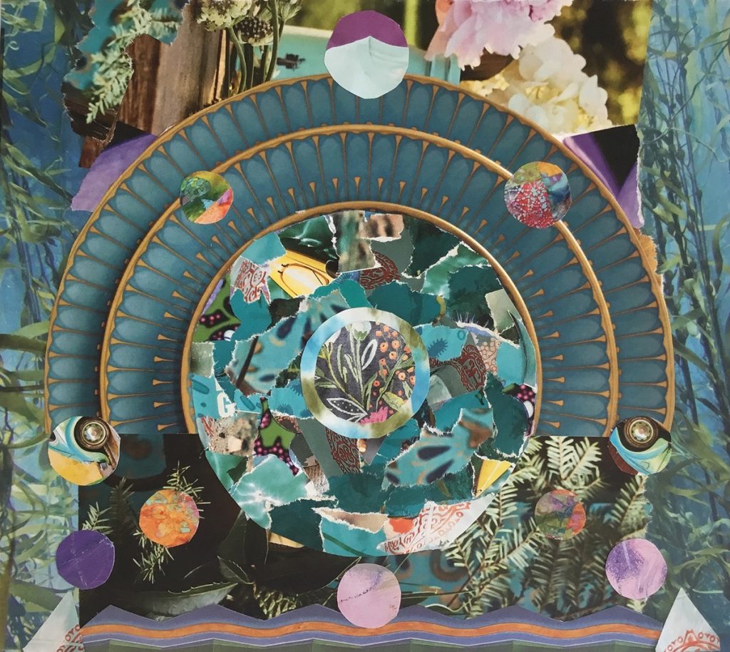 Karen Catalano&nbsp;• <em>Outer and Inner Revolutions</em>&nbsp;• Paper&nbsp;• 10″×&nbsp;9″&nbsp;• $300.00