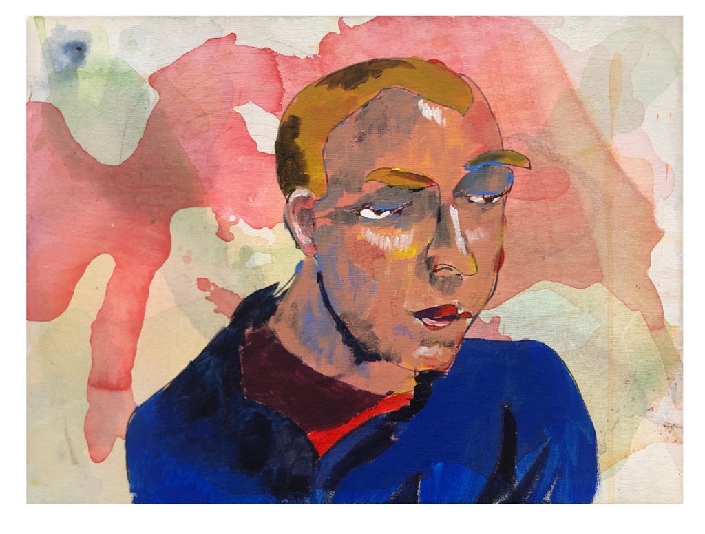 Reid Palmer&nbsp;• <em>Big Jon</em>&nbsp;• Acrylic on canvas&nbsp;• 24″×&nbsp;18″&nbsp;• NFS