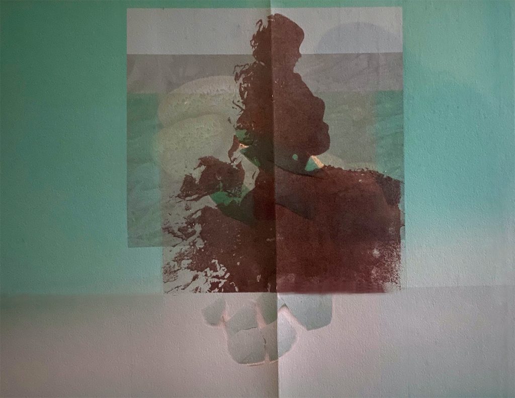 Patricia Hunsinger&nbsp;• <em>Robin's Egg Boy</em>&nbsp;• Paper lithography, archival inkjet print&nbsp;• 35¼″×&nbsp;27″&nbsp;• $500.00