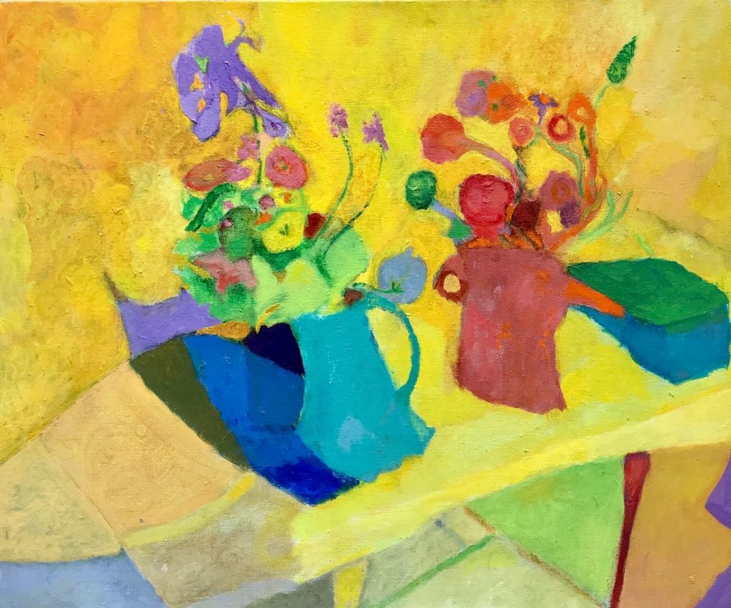 Vince Joseph&nbsp;• <em>Wild Bunch</em>&nbsp;• Acrylic&nbsp;• 24″×&nbsp;20″&nbsp;• $450.00