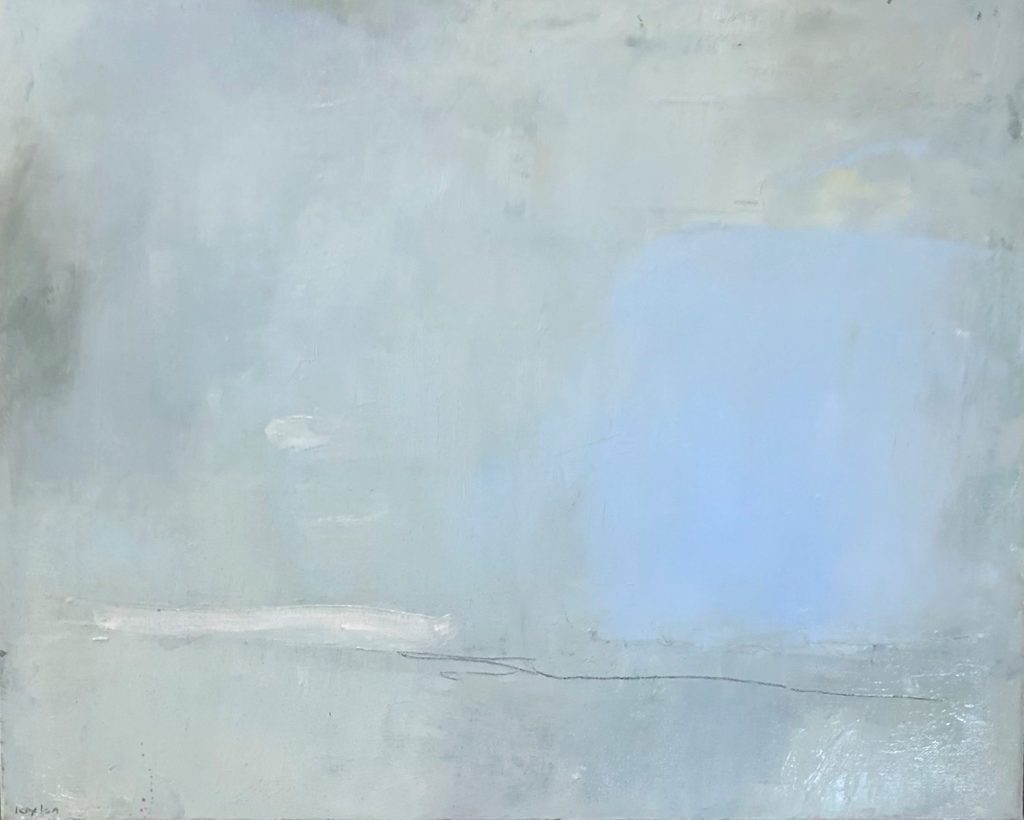 Ileen Kaplan&nbsp;• <em>Winter on the Lake</em>&nbsp;• Oil and oil pastel on canvas&nbsp;• 20″×&nbsp;16″&nbsp;• $900.00