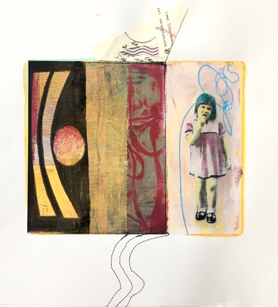 Carol Spence&nbsp;• <em>Zippity doodah</em>&nbsp;• Mixed media&nbsp;• 15″×&nbsp;15″&nbsp;• $275.00<a class="purchase" href="https://state-of-the-art-gallery.square.site/product/carol-spence-zippity-doodah/1258" target="_blank">Buy</a>