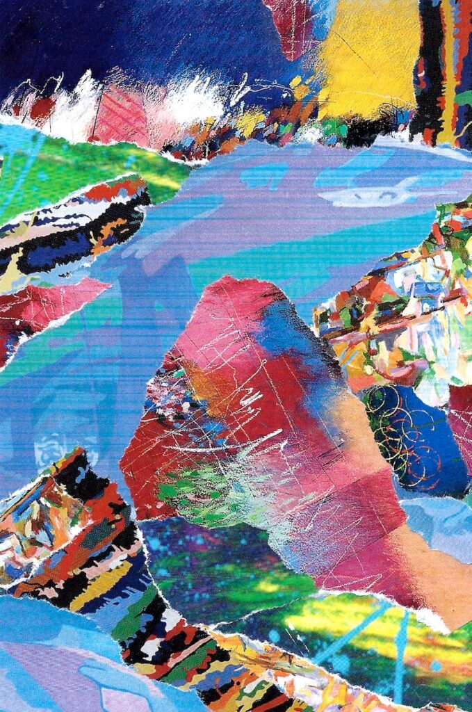 Patricia Brown&nbsp;• <em>Passage Collage 124</em>&nbsp;• Paper collage&nbsp;• 8″×&nbsp;10″&nbsp;• $95.00