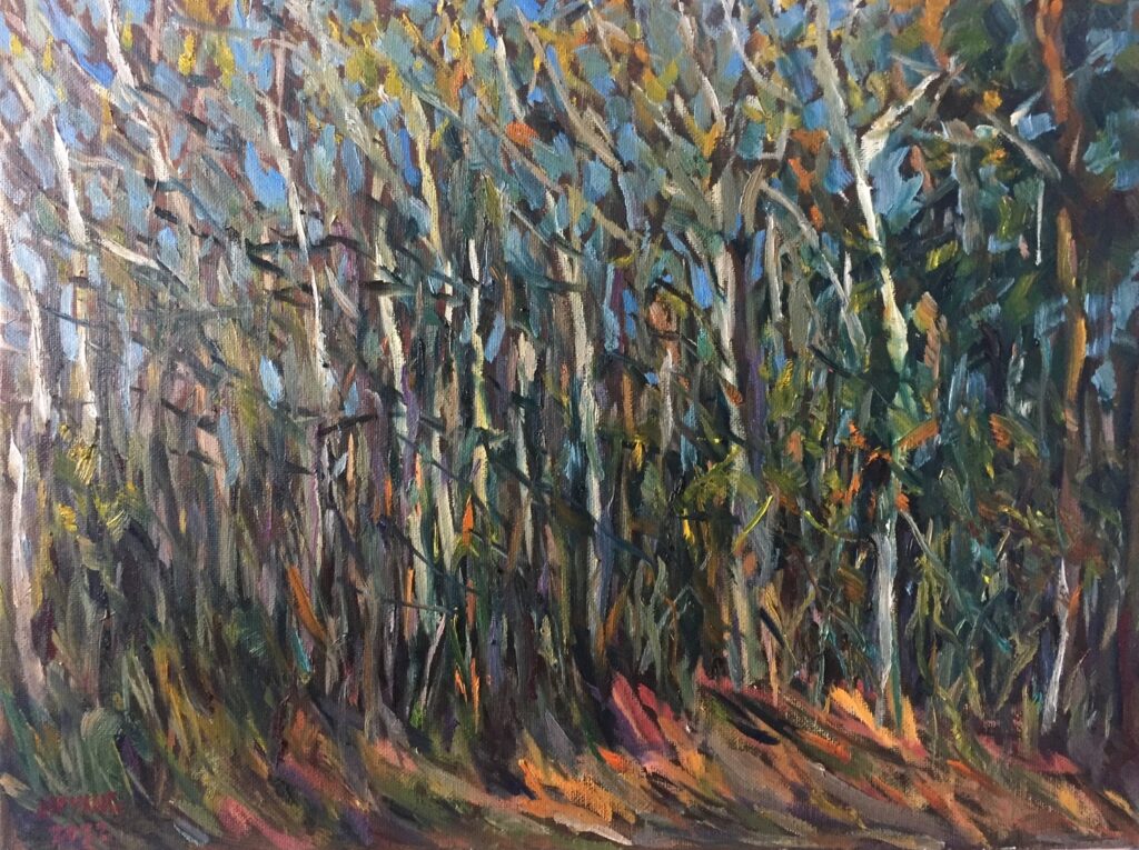 Hsiao-Pei Yang&nbsp;• <em>Autumn Melody</em>&nbsp;• Oil on canvas&nbsp;• 16″×&nbsp;12″&nbsp;• $380.00