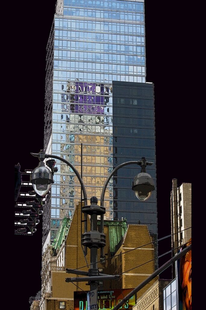 Nancy V. Ridenour&nbsp;• <em>Manhattan Abstract</em>&nbsp;• Digital image on canvas&nbsp;• 20″×&nbsp;30″&nbsp;• $185.00