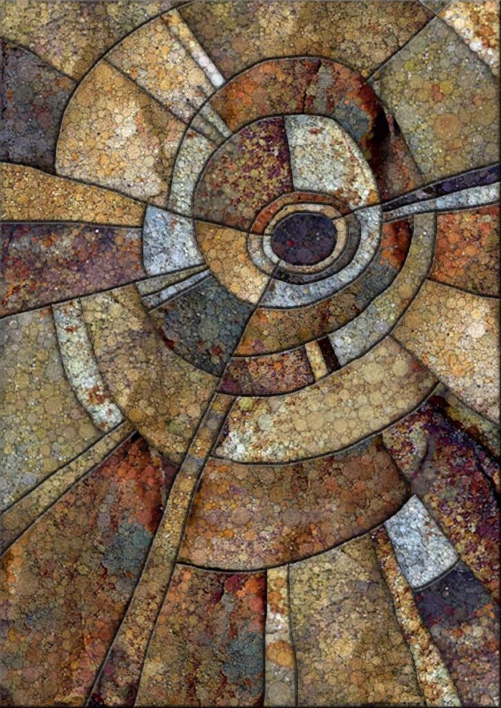 Daniel McPheeters&nbsp;• <em>Bontecou Inclusion</em>&nbsp;• Mixed media on panel&nbsp;• 17″×&nbsp;24″&nbsp;• $200.00