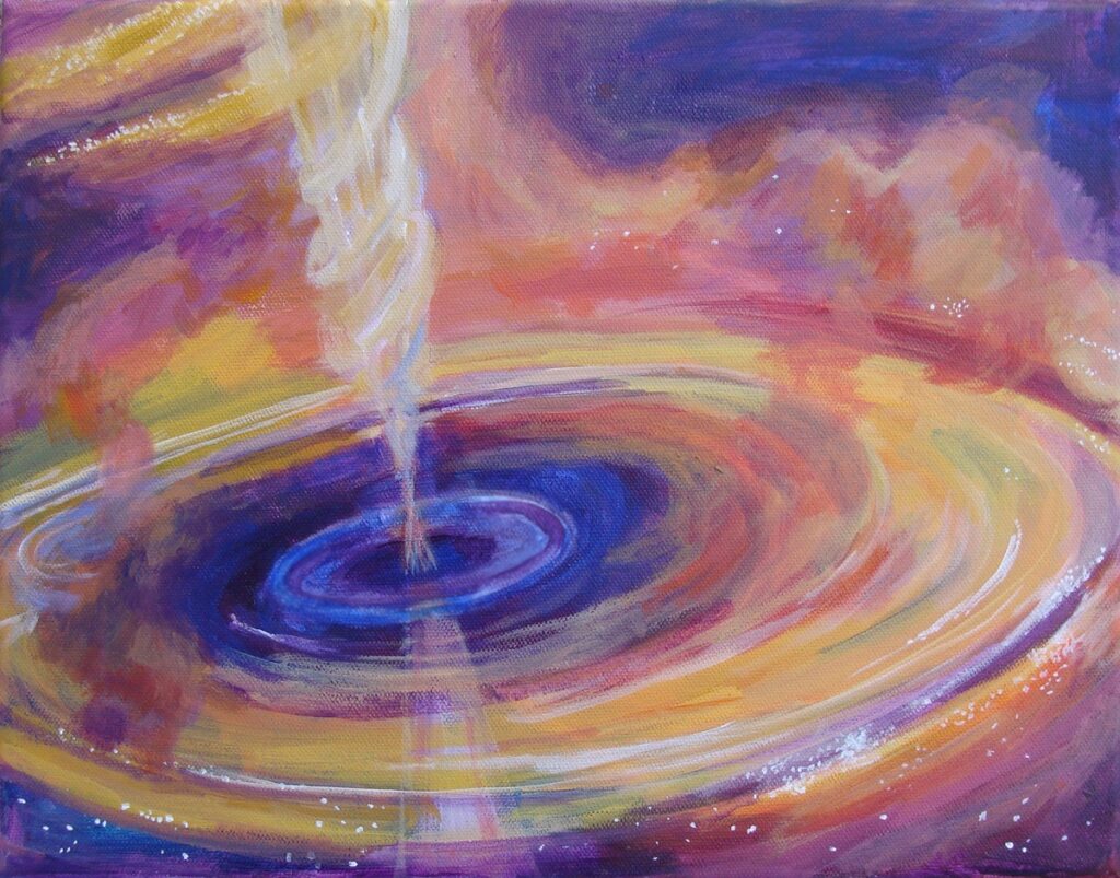 Katrina Morse&nbsp;• <em>Creation</em>&nbsp;• Acrylic on canvas&nbsp;• 14″×&nbsp;11″&nbsp;• $300.00