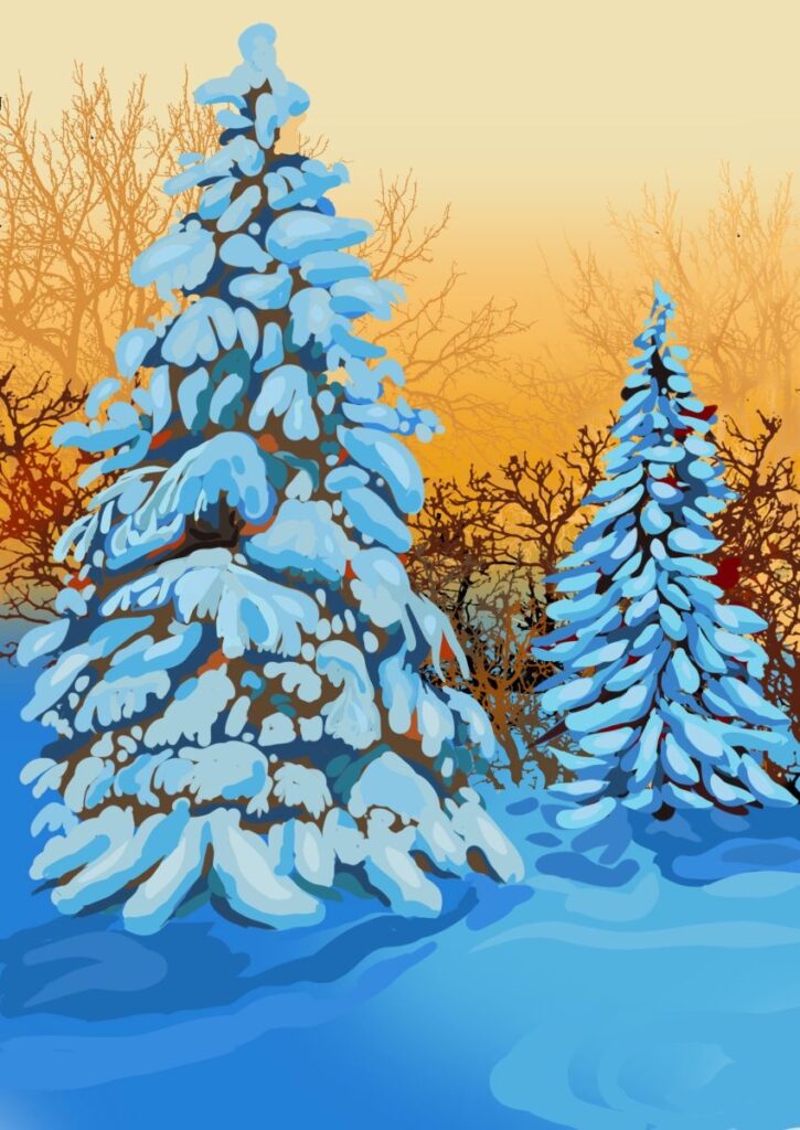Daniel McPheeters&nbsp;• <em>Solstice Dawn</em>&nbsp;• Mixed media on panel&nbsp;• 17″×&nbsp;24″&nbsp;• $200.00
