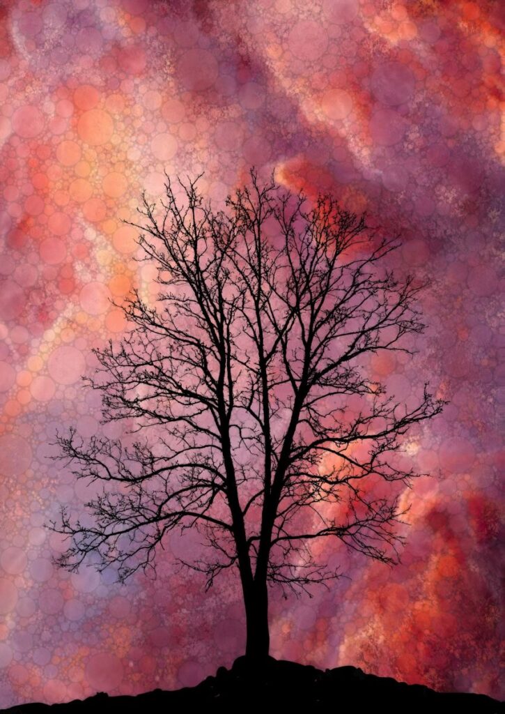 Daniel McPheeters&nbsp;• <em>Winter Hilltop</em>&nbsp;• Mixed media on panel&nbsp;• 17″×&nbsp;24″&nbsp;• $200.00