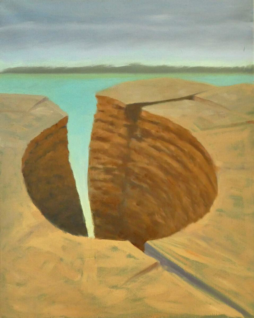 Diana Ozolins&nbsp;• <em>Vortex</em>&nbsp;• Oil on canvas &nbsp;• 21″×&nbsp;17″&nbsp;• NFS