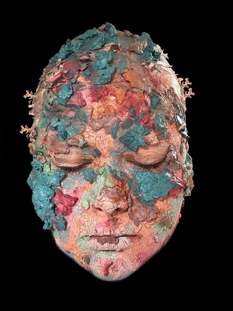 Lilli Rotondi&nbsp;• <em>Coral</em>&nbsp;• Canon t5, clay mask with eyeshadow&nbsp;• 10″×&nbsp;14″&nbsp;• $100.00
