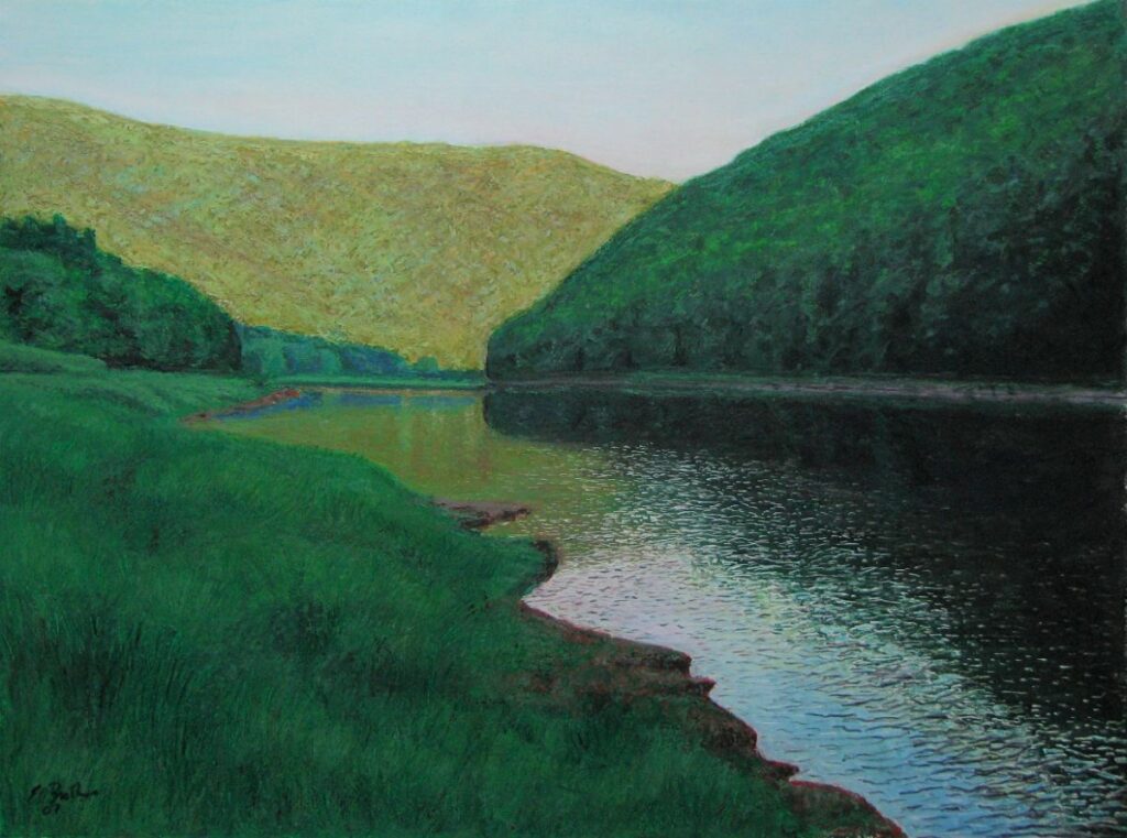 Ed Brothers&nbsp;• <em>Big D Evening</em>&nbsp;• Oil&nbsp;• 11½″×&nbsp;8½″&nbsp;• Prints available