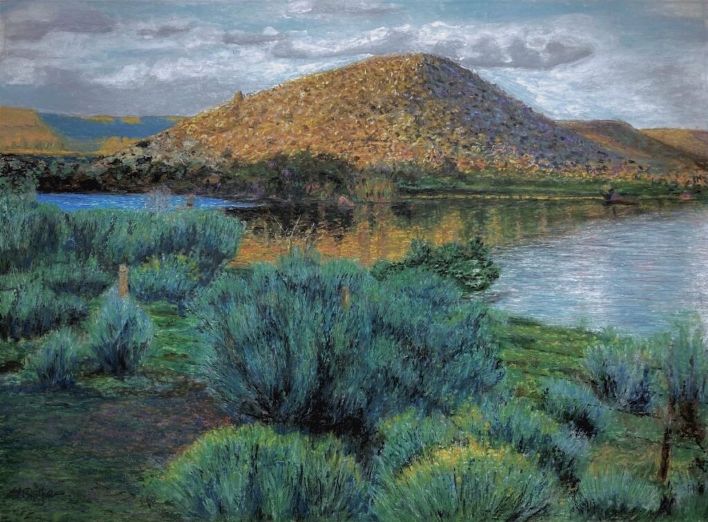 Ed Brothers&nbsp;• <em>Sage and Gold</em>&nbsp;• Oil&nbsp;• 11½″×&nbsp;8½″&nbsp;• Prints available
