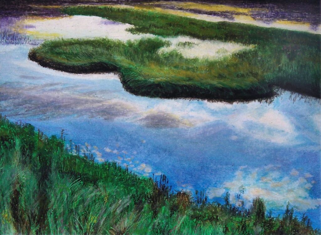 Ed Brothers&nbsp;• <em>Wyoming Reflection</em>&nbsp;• Oil&nbsp;• 11½″×&nbsp;8½″&nbsp;• Prints available