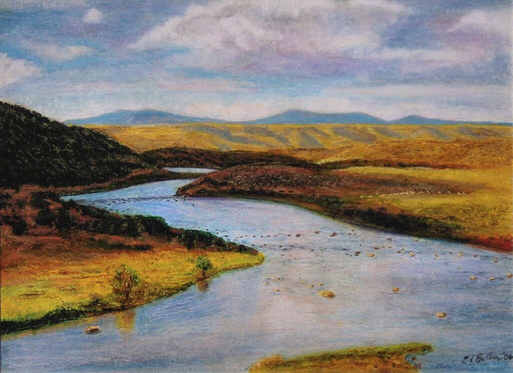 Ed Brothers&nbsp;• <em>Wyoming Vista</em>&nbsp;• Oil&nbsp;• 11½″×&nbsp;8½″&nbsp;• Prints available
