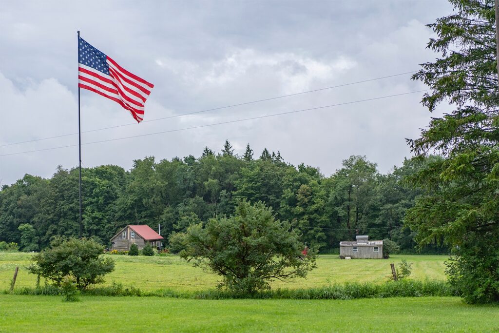 Susan C. Larkin&nbsp;• <em>Bill and Kari’s House on Buffalo Road</em>&nbsp;• Archival digital print&nbsp;• 18″×&nbsp;24″&nbsp;• $300.00