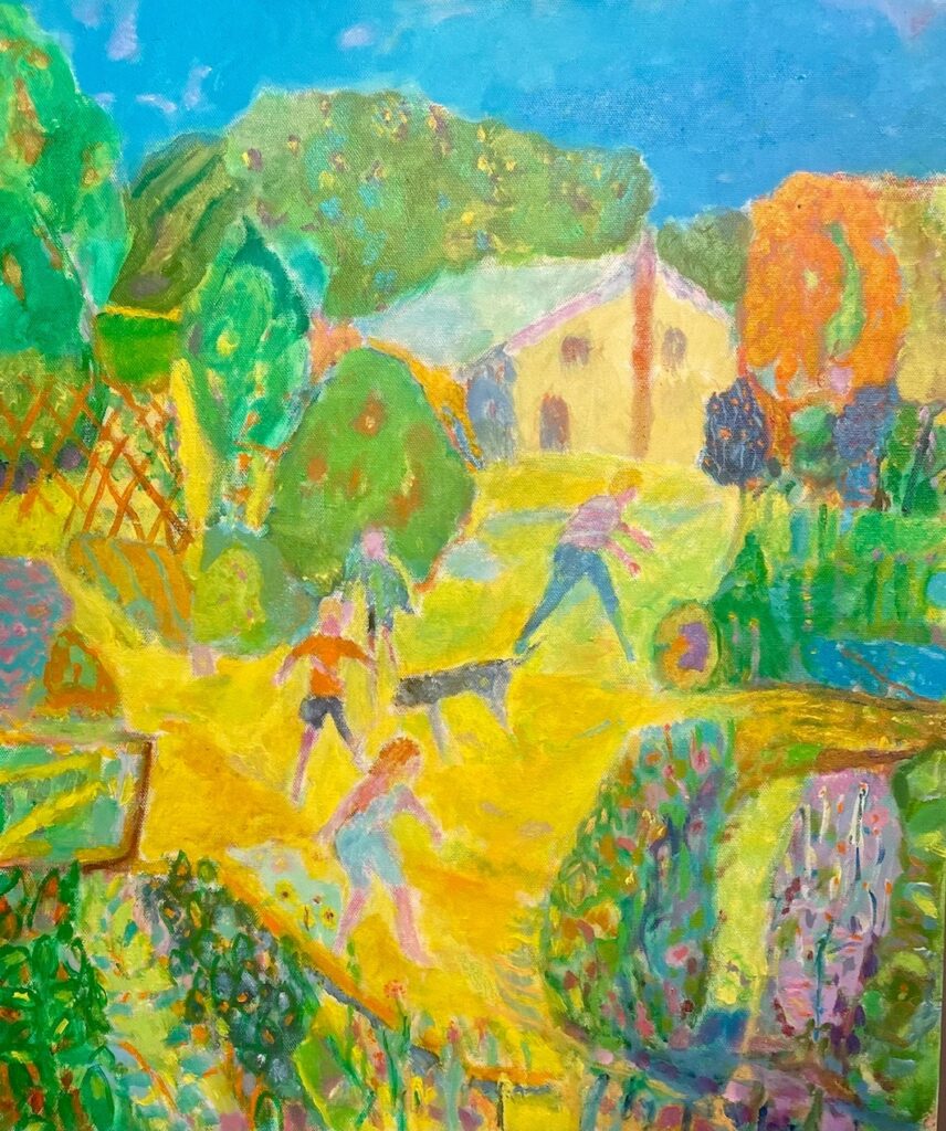Vincent Joseph&nbsp;• <em>Monica’s Garden</em>&nbsp;• Acrylic &nbsp;• 20″×&nbsp;24″&nbsp;• NFS