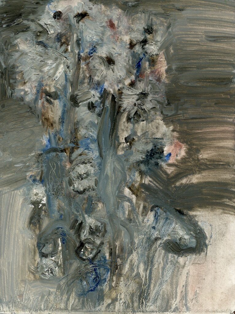 Geena Fratto&nbsp;• <em>Daisies</em>&nbsp;• Oil on panel&nbsp;• 6″×&nbsp;8″&nbsp;• $295.00