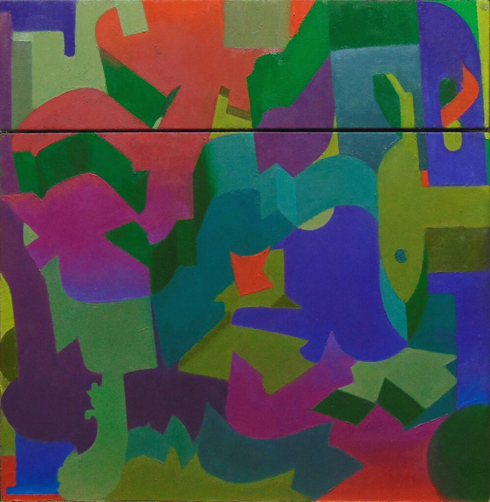 Jordan Kornreich&nbsp;• <em>Crossroads</em>&nbsp;• Oil on canvas&nbsp;• 23¾″×&nbsp;25½″&nbsp;• NFS