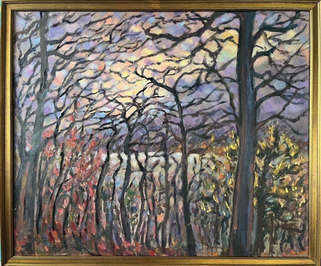 Hsiao-Pei Yang&nbsp;• <em>Intertwined</em>&nbsp;• Oil on canvas&nbsp;• 24″×&nbsp;20″&nbsp;• $800.00