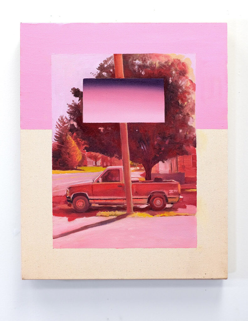 Stephen Alexander Clark&nbsp;• <em>PickUp</em>&nbsp;• Oil on canvas&nbsp;• 14½″×&nbsp;18″&nbsp;• $1,250.00