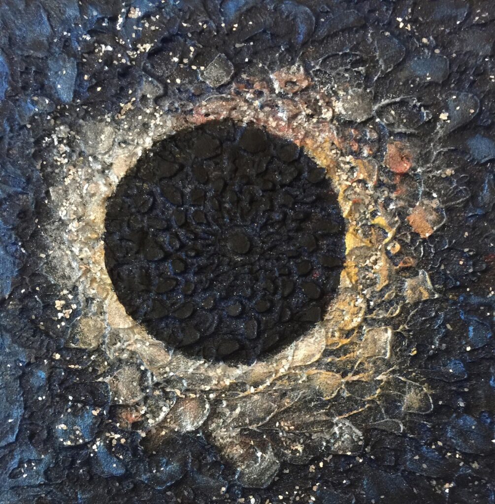 Patricia Brown&nbsp;• <em>Totality XII 2017</em>&nbsp;• Acrylic on canvas&nbsp;• 7½″×&nbsp;7½″&nbsp;• $175.00
