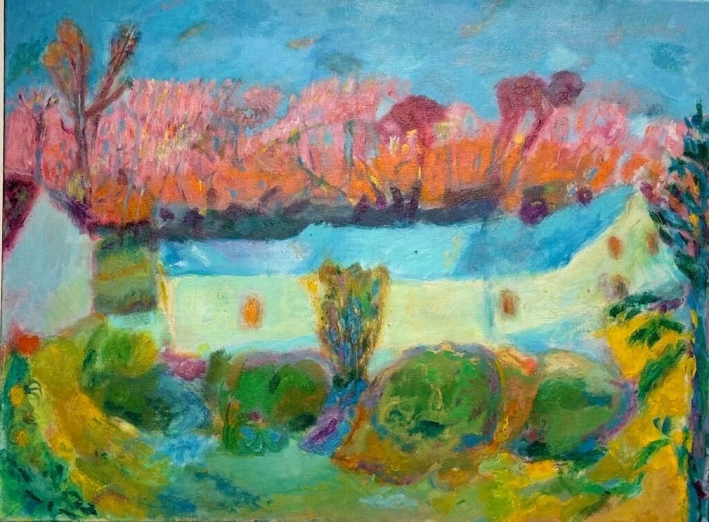 Vincent Joseph&nbsp;• <em>Sunset Facing East - Revised</em>&nbsp;• Acrylic&nbsp;• 24″×&nbsp;18″&nbsp;• $750.00
