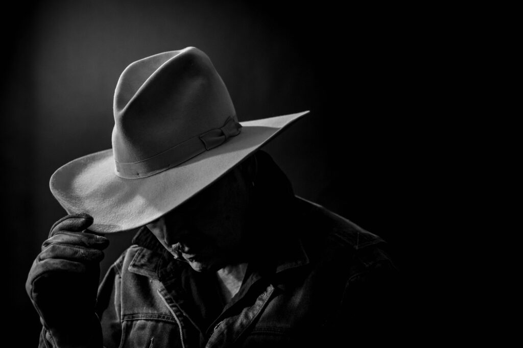 Linda Wyatt&nbsp;• <em>Cowboy Moment</em>&nbsp;• Photographic print&nbsp;• 10″×&nbsp;8″&nbsp;• $150.00