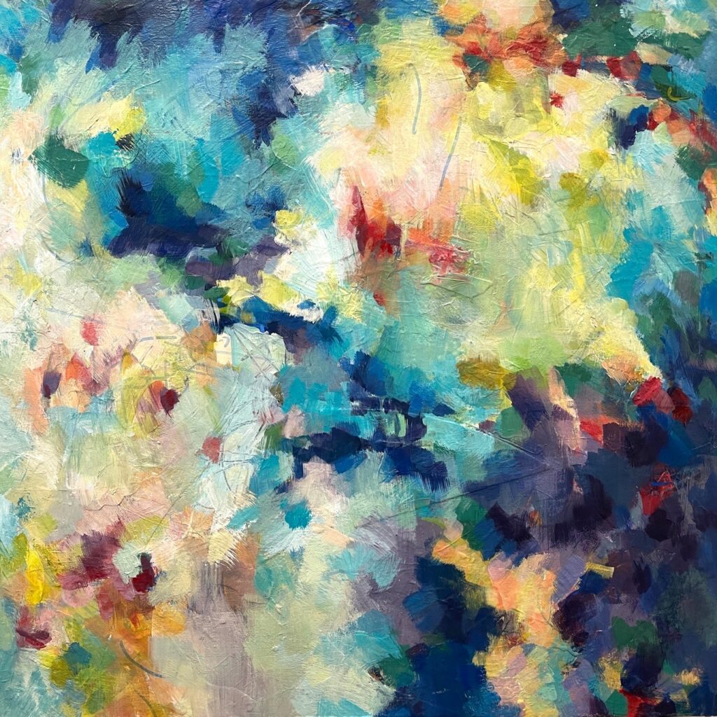 Patricia Brown&nbsp;• <em>Variations 14A 24_07_09</em>&nbsp;• Acrylic on wood panel&nbsp;• 18″×&nbsp;18″&nbsp;• $450.00