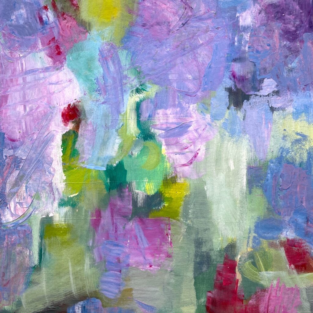 Patricia Brown&nbsp;• <em>Variations 18D 24_03_05</em>&nbsp;• Acrylic, paper on wood panel&nbsp;• 8″×&nbsp;8″&nbsp;• $145.00