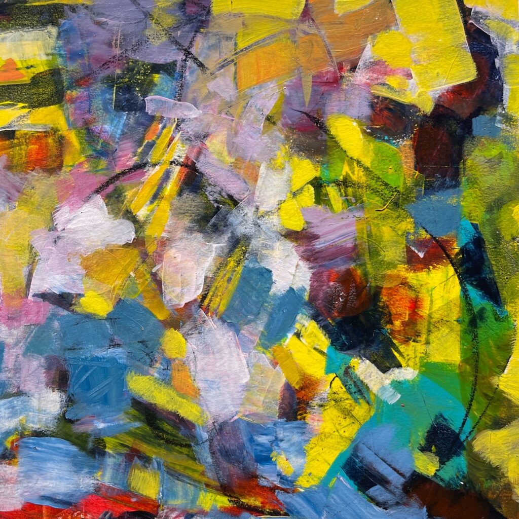 Patricia Brown&nbsp;• <em>Variations 8A 24_01_22</em>&nbsp;• Acrylic, paper on wood panel&nbsp;• 8″×&nbsp;8″&nbsp;• $145.00