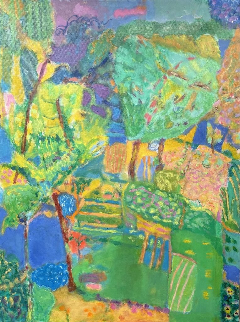 Vincent Joseph&nbsp;• <em>Garden 2 Revisited</em>&nbsp;• Acrylic&nbsp;• 18″×&nbsp;24″&nbsp;• $1,000.00