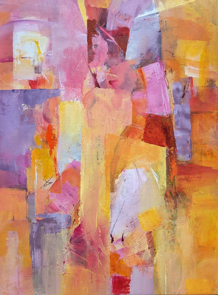 Barbara Behrmann&nbsp;• <em>Equinox</em>&nbsp;• Acrylic on stretched canvas&nbsp;• 18″×&nbsp;24″&nbsp;• $495.00