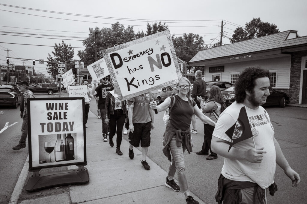 Harry Littell&nbsp;• <em>No Kings, Ithaca, 2025</em>&nbsp;• Archival digital print&nbsp;• 21″×&nbsp;28″&nbsp;• $475.00