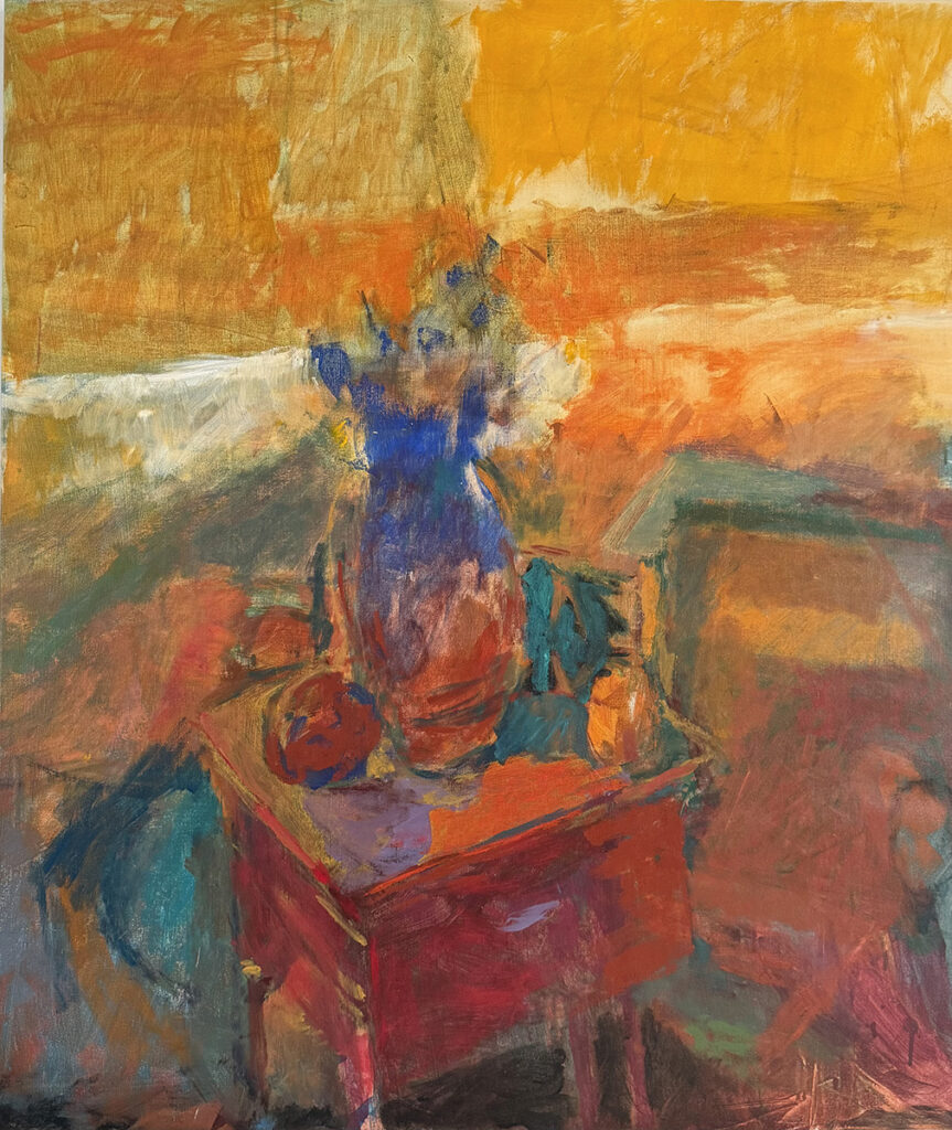 Karen Gilman&nbsp;• <em>Still Life with Yellow</em>&nbsp;• Acrylic/canvas&nbsp;• 38″×&nbsp;44″&nbsp;• $2,500.00<a class="purchase" href="https://state-of-the-art-gallery.square.site/product/karen-gilman-still-life-with-yellow/ID2SXH35IVZOYTMSVPB7T252" target="_blank">Buy</a>