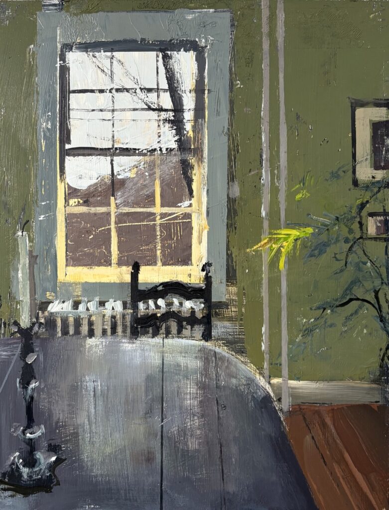 Austin MacRae&nbsp;• <em>Pull Up a Chair</em>&nbsp;• Acrylic on masonite&nbsp;• 9″×&nbsp;12″&nbsp;• $350.00<a class="purchase" href="https://state-of-the-art-gallery.square.site/product/austin-macrae-pull-up-a-chair/R2UFW3H3COMV2IUGGI4ATGZI" target="_blank">Buy</a>