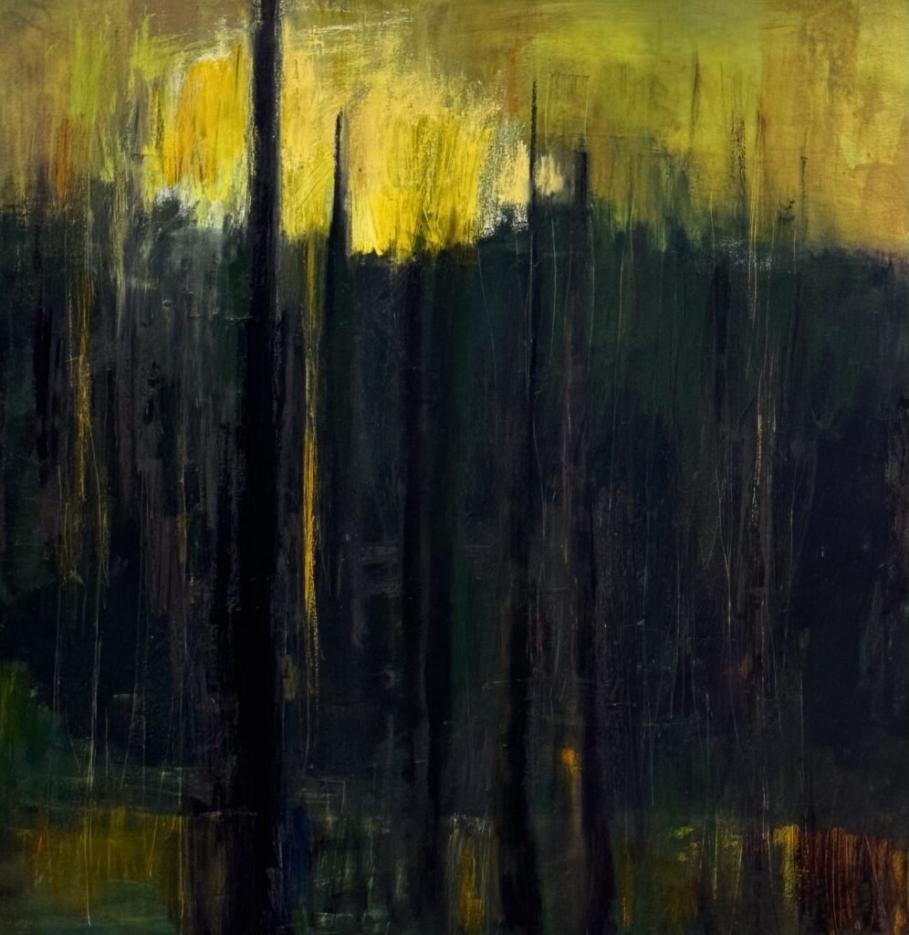 Ileen Kaplan&nbsp;• <em>Courage</em>&nbsp;• Oil on canvas&nbsp;• 36″×&nbsp;36″&nbsp;• $2,100.00
