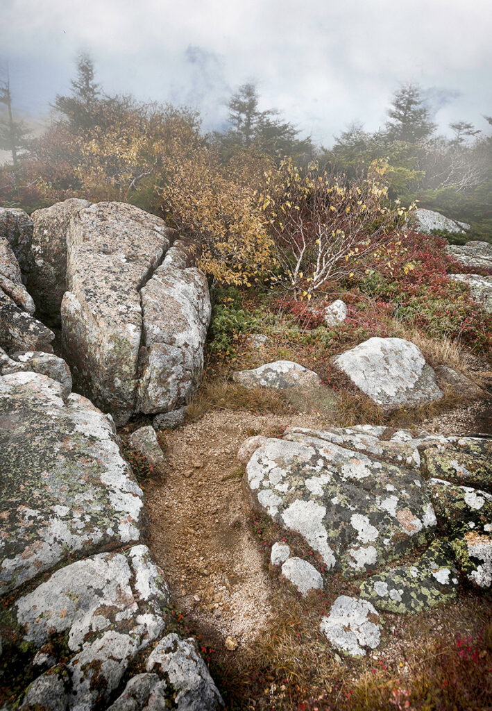 David Watkins&nbsp;• <em>Atmosphere at Elevation, Cadillac Mountain, Acadia NP</em>&nbsp;• Archival pigment print, framed and matted&nbsp;• 16″×&nbsp;20″&nbsp;• $185.00