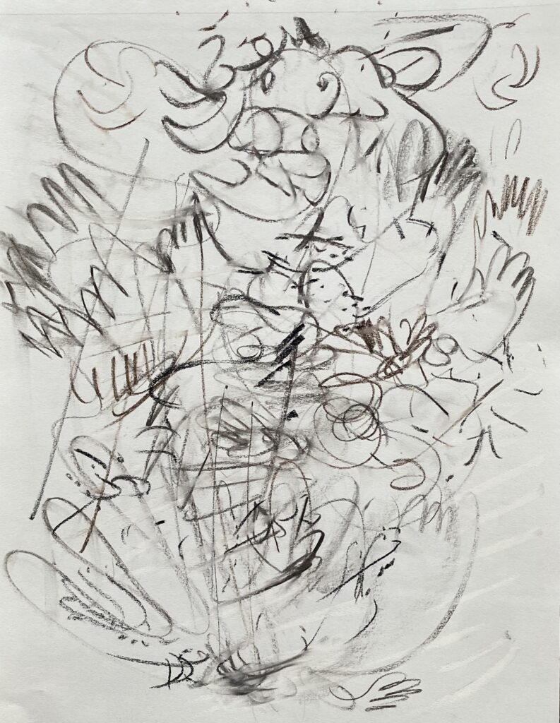 Ray Foody&nbsp;• <em>Madam</em>&nbsp;• Charcoal and graphite on paper, matted and framed to 15 x 21&nbsp;• 11″×&nbsp;14″&nbsp;• $225.00<a class="purchase" href="https://state-of-the-art-gallery.square.site/product/ray-foody-madam/FU25YVPKPHIAEWJBJ65Q3TXK" target="_blank">Buy</a>