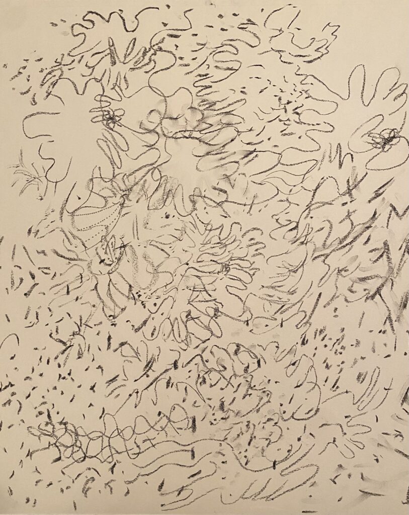 Ray Foody&nbsp;• <em>Prairie Life</em>&nbsp;• Charcoal and graphite on paper, matted and framed to 19 x 25&nbsp;• 14″×&nbsp;17″&nbsp;• $285.00<a class="purchase" href="https://state-of-the-art-gallery.square.site/product/ray-foody-prairie-life/W7XKPF477P2LKW4Q44QJGFME" target="_blank">Buy</a>